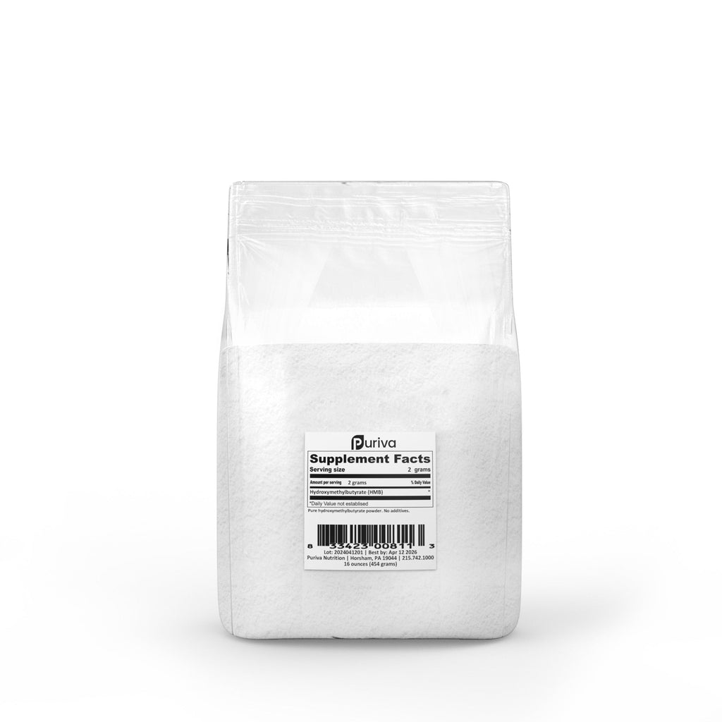 Hydroxymethylbutyrate (HMB) powder, 1 pound, Puriva Nutrition