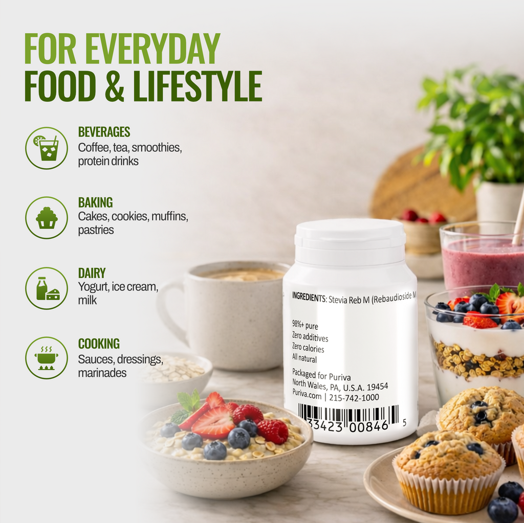 Stevia Reb M powder, 60 grams | 2,000 servings