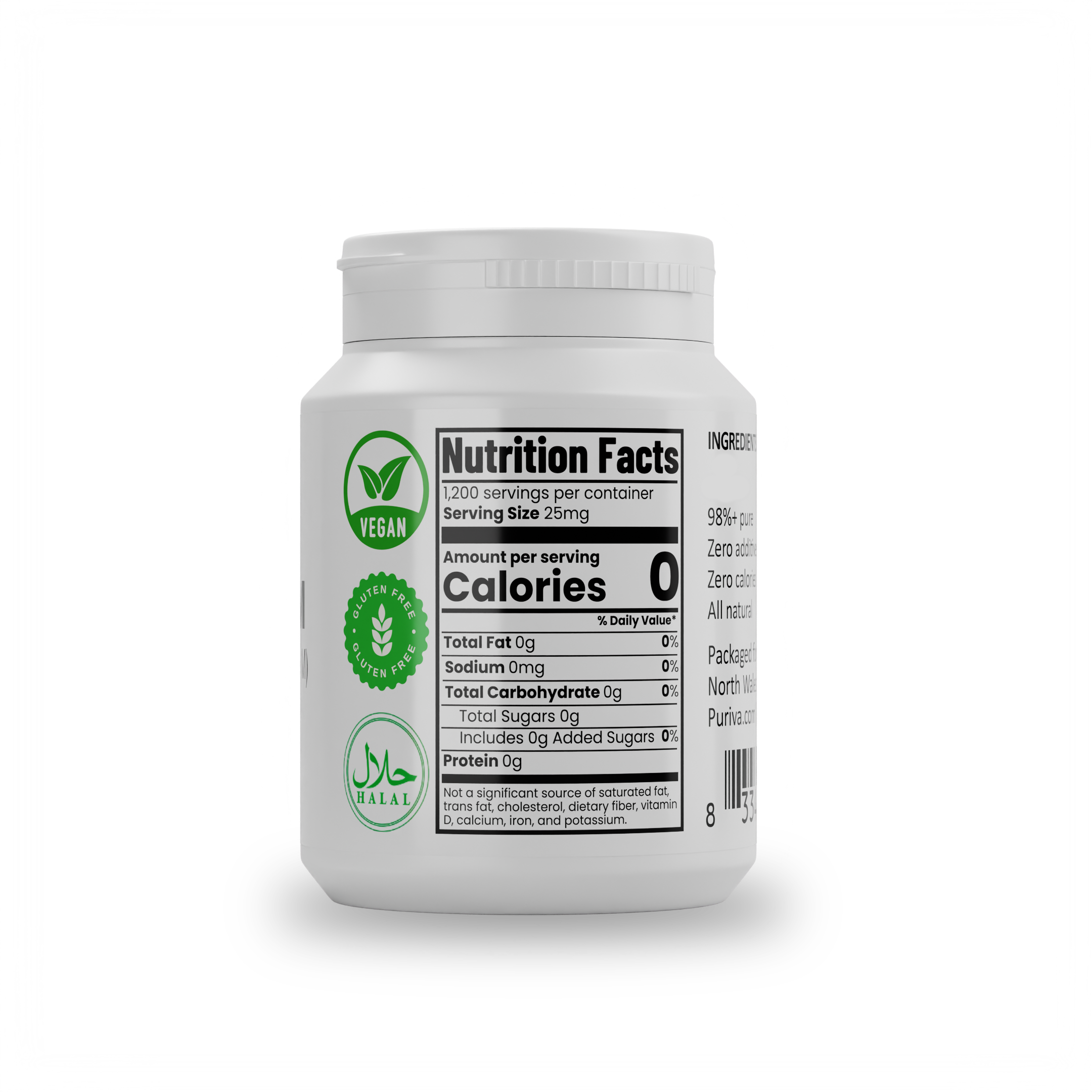 Stevia Reb M powder, 60 grams | 2,000 servings