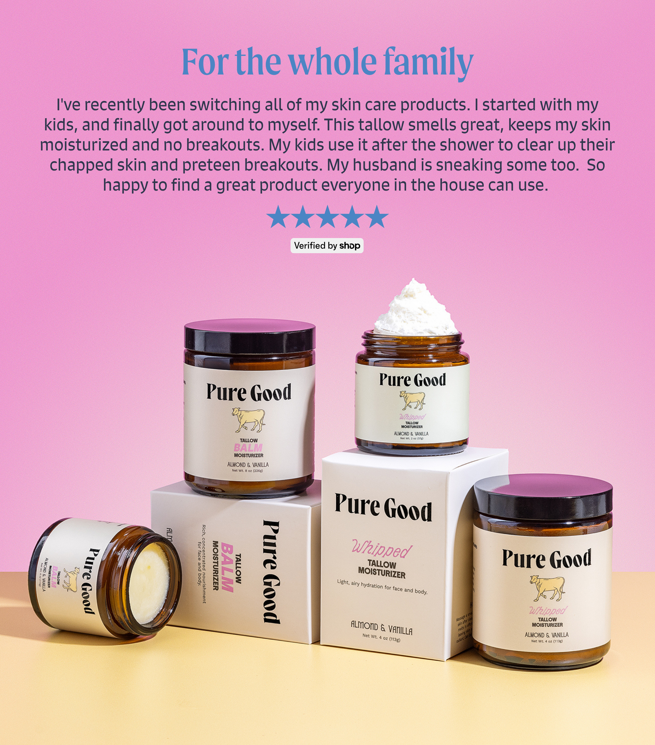 Almond & Vanilla · Whipped Tallow